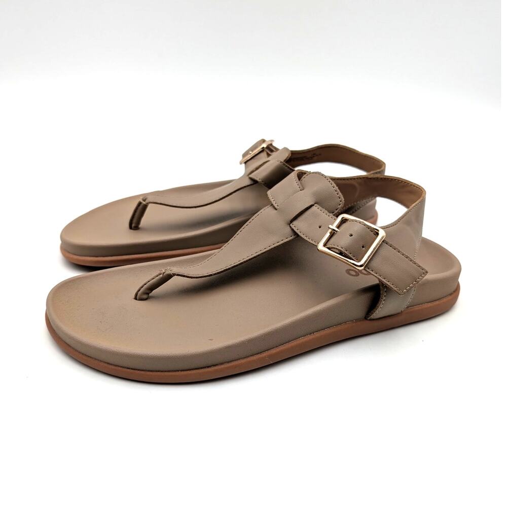 Blondo Niomi Slide Sandal Adjustable Ankle Strap Women's Sand Size US7M EU38